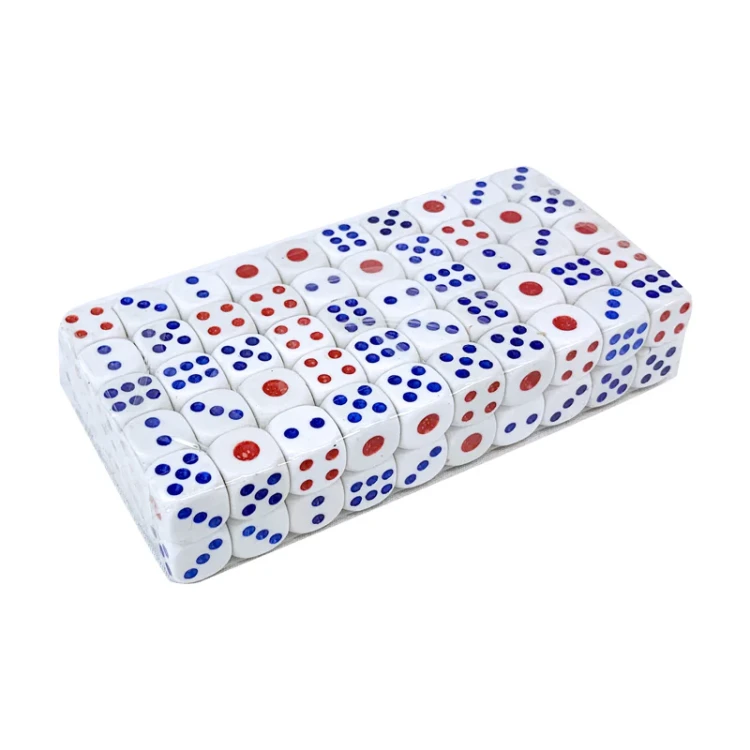 Kostki kości do gry klasyczne 10 sztuk 2 cm. do planszówek