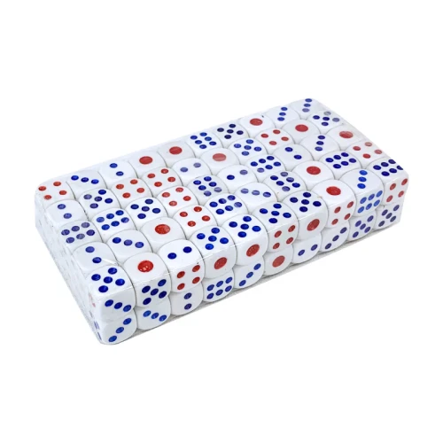 Kostki kości do gry klasyczne 100 sztuk 2 cm. do planszówek