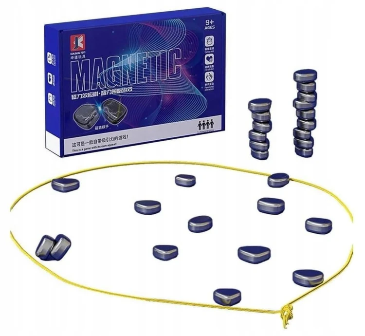 Magnetyczne szachy kamienne sznurek magnesy x 20 gra zręcznościowa