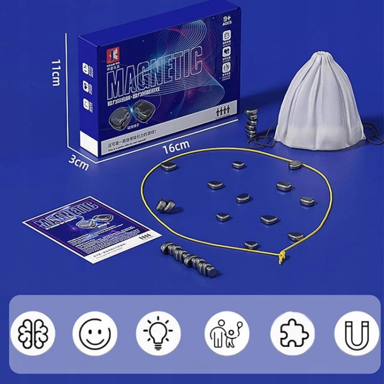 Magnetyczne szachy kamienne sznurek magnesy x 20 gra zręcznościowa