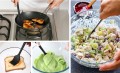 Zestaw Przyborów Kuchennych Łopatki Silikonowe Szpatułki 6 szt do gotowania