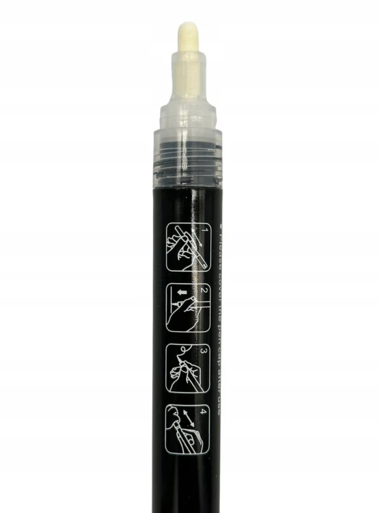 Marker akrylowy SREBRNY 1 szt Wodoodporny Marker Akrylowe Jupai