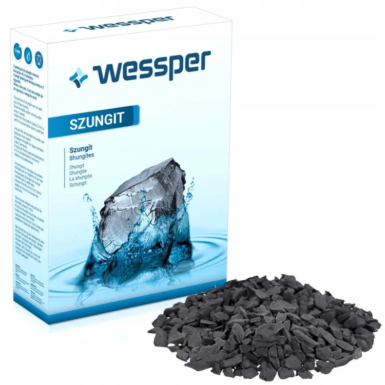 Naturalny Szungit Wessper 500g filtr, oczyszczacz wody Szlachetny żywa woda