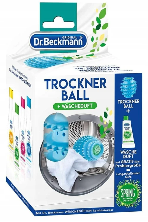 Dr. Beckmann Kula do Suszarek do Prania + Perfumy 50ml chemia niemiecka