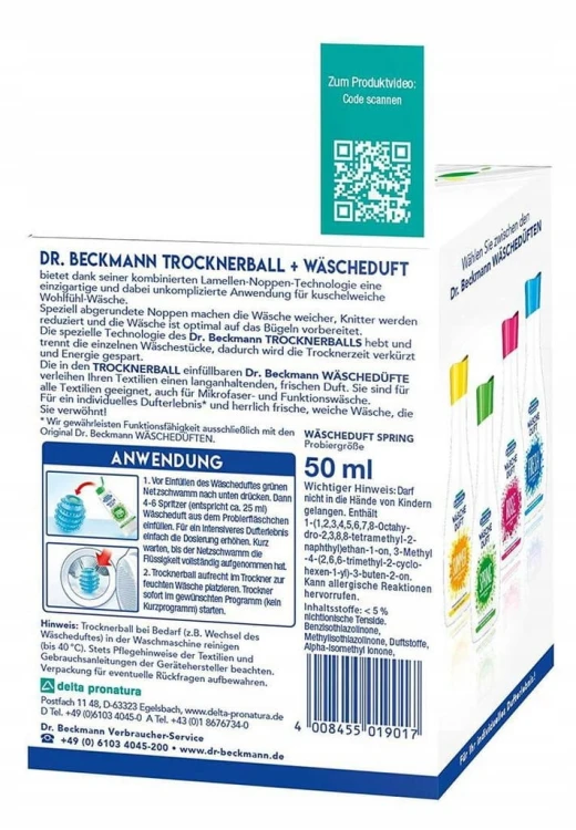 Dr. Beckmann Kula do Suszarek do Prania + Perfumy 50ml chemia niemiecka