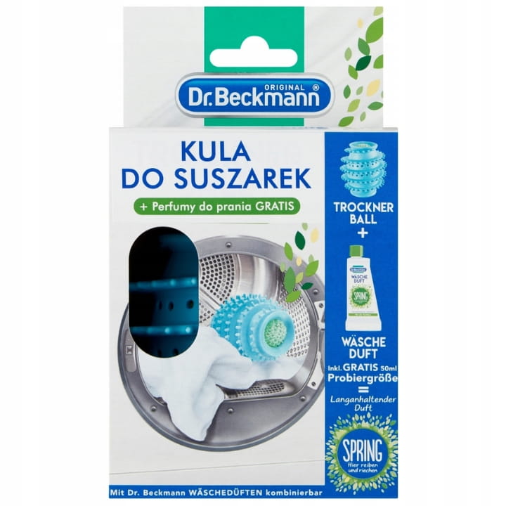 Dr. Beckmann Kula do Suszarek do Prania + Perfumy 50ml chemia niemiecka