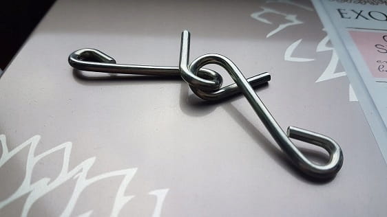 Puzzle metalowe łamigłówki jak NAILS łamigłówki z drutu 7 sztuk zestaw