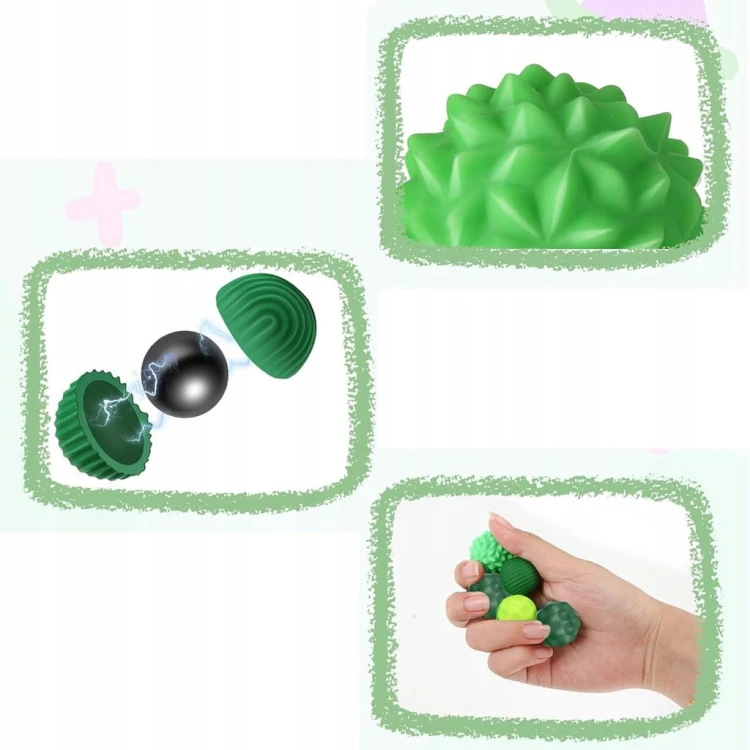 KULKI ANTYSTRESOWE MAGNETYCZNE SILIKON 8 SZT PIŁKI SENSORYCZNE DO RELAKSU
