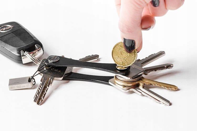 Key organizer / organizer do kluczy - CZARNY od 2 do 10 kluczy