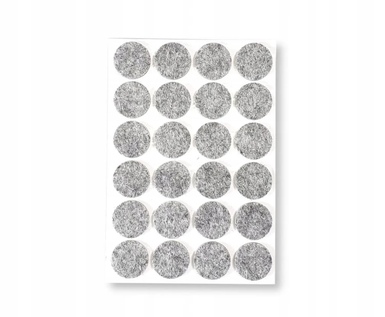 Podkładki filcowe pod meble krzesła 24 szt - 22 mm okrągłe , samoprzylepne