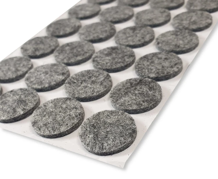 Podkładki filcowe pod meble krzesła 24 szt - 22 mm okrągłe , samoprzylepne