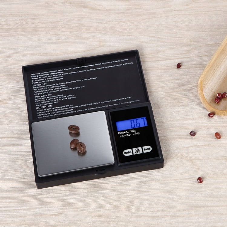 DOKŁADNA WAGA JUBILERSKA 500g 0,01g PRECYZYJNA KUCHENNA DOMOWA PODŚWIETLANA