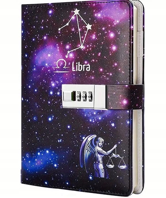Planer notatnik pamiętnik notes ZNAK ZODIAKU z kodem szyfrem