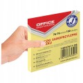 Karteczki samoprzylepne Office Products 76x76 mm 100 kartek żółte
