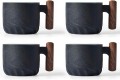 ERBO premium FILIŻANKI DO ESPRESSO 70 ML ceramiczne Z UCHWYTEM wypalane