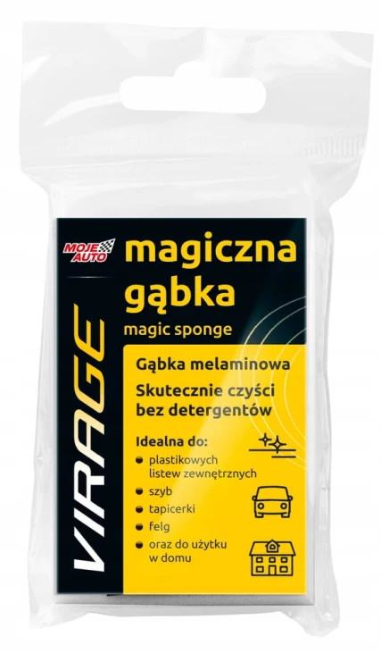 Magiczna gąbka z melaniny do czyszczenia wnętrza plastików konsoli skóry