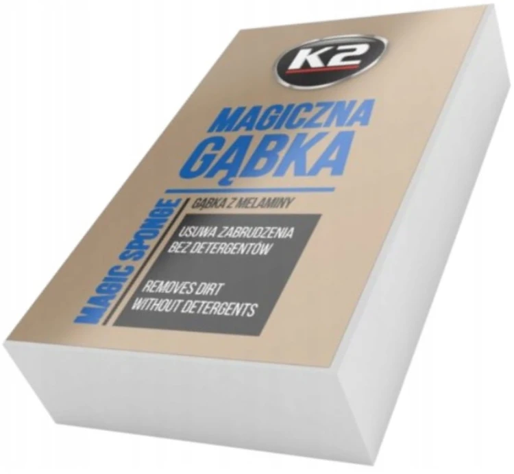 Magiczna gąbka z melaniny K2 do czyszczenia wnętrza plastików konsoli skóry