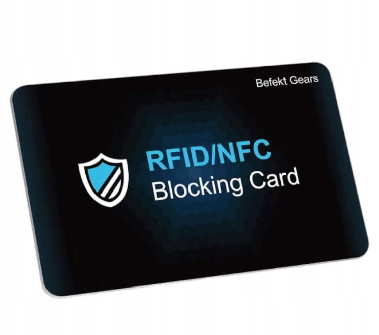 KARTA BLOKUJĄCA RFID NFC OCHRONA KART Zbliżeniowych kredytowych 13,56MHz x2