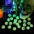Piłka piłeczka gumowa OKO gałka oczna kauczukowa świecąca w ciemności FLUO x10