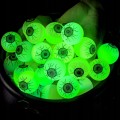 Piłka piłeczka gumowa OKO gałka oczna kauczukowa świecąca w ciemności FLUO x10