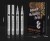 MARKER PISAK METALICZNY SREBRNY DO SCRAPBOOKING DECOUPAGE DEKORACYJNY