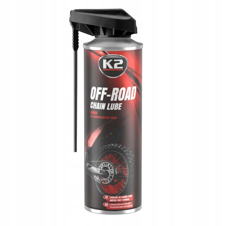 Smar do łańcuchów OFF-ROAD K2 do rowerów motocykli quadów maszyn 250ml