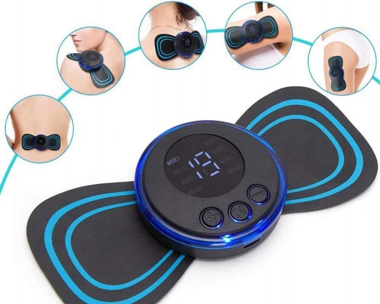 Masażer do mięśni karku brzucha elektrostymulator USB 8 trybów
