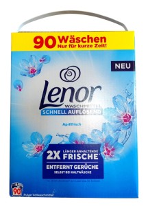 Lenor Waschmittel 90 prań proszek do prania białego 4,95 kg uniwersalny DE