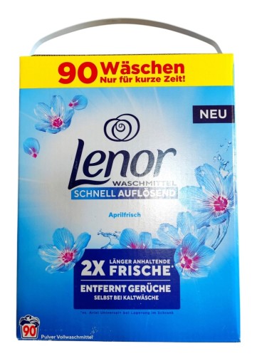 Lenor Waschmittel 90 prań proszek do prania białego 4,95 kg uniwersalny DE