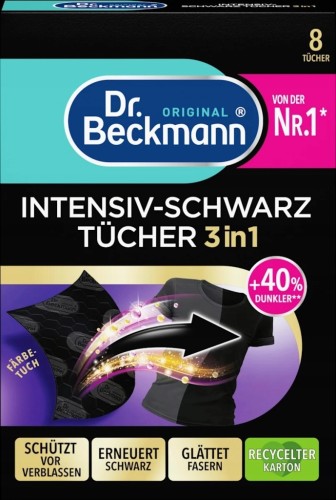 Dr. Beckmann chusteczki do czarnych tkanin 8 szt wyłapujące kolor