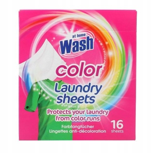 Chusteczki do prania wyłapujące kolor At Home Wash 16 szt.