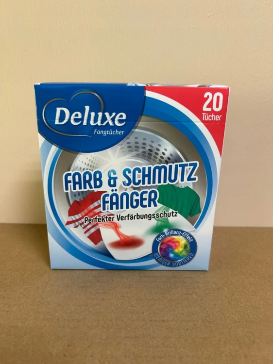 Chusteczki Deluxe do prania pralki Wyłapujące Kolor 20 sztuk DE