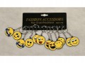 Brelok do kluczy metalowy żeton buźka emotikon żółty zawieszka emoji