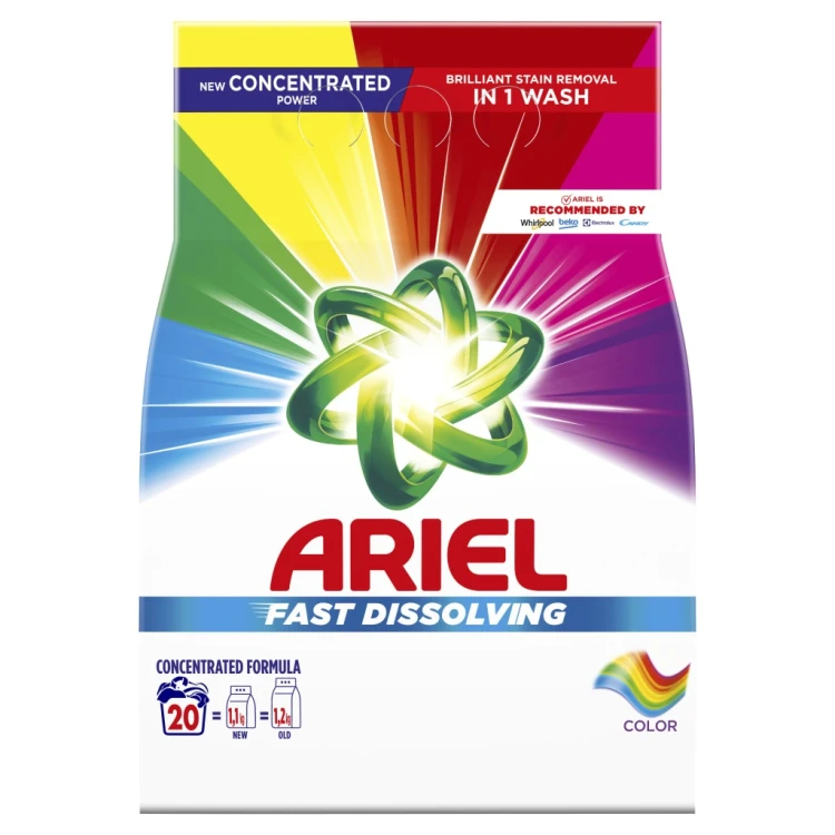 Ariel proszek do prania kolorów Fast Dissolving 20 prań 1,1 kg
