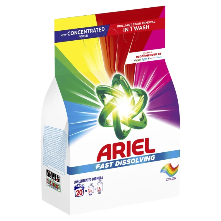 Ariel proszek do prania kolorów Fast Dissolving 20 prań 1,1 kg