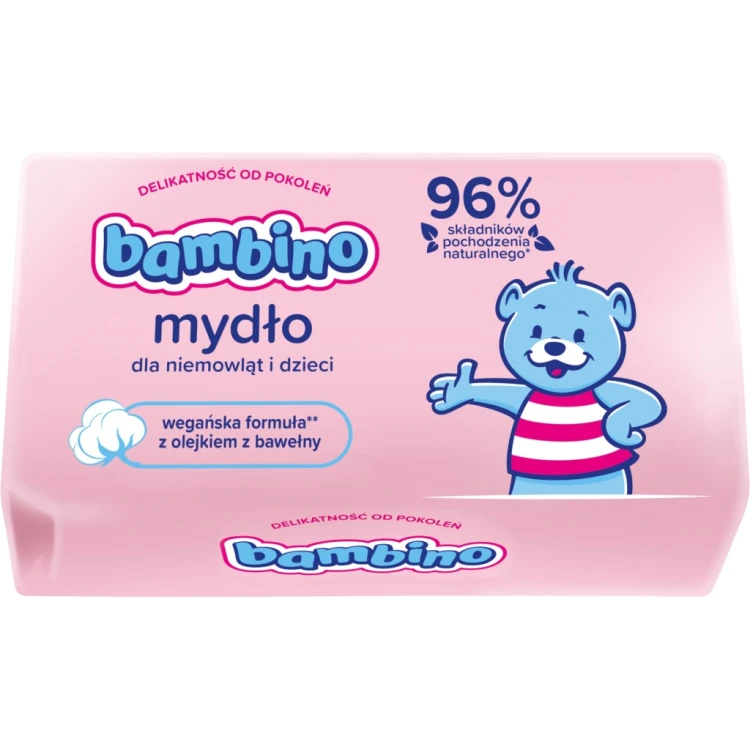 Bambino mydło hipoalergiczne w kostce dla niemowląt i dzieci 90 g