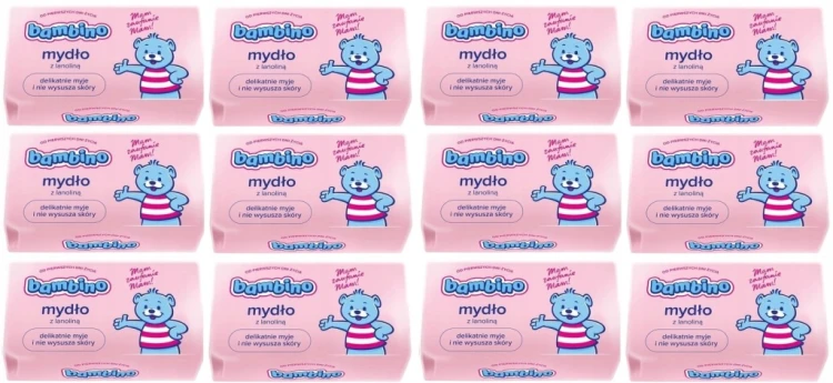 Bambino mydło hipoalergiczne w kostce dla niemowląt i dzieci 90 g