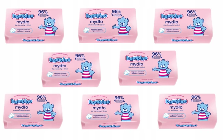 Bambino mydło hipoalergiczne w kostce dla niemowląt i dzieci 90 g