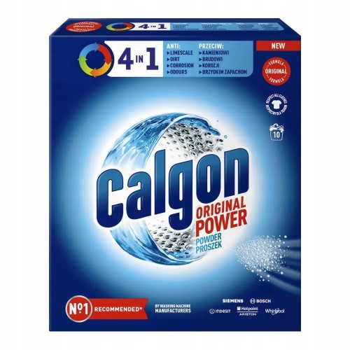 Calgon odkamieniacz do pralek proszek 500g dłuższe życie każdej pralki