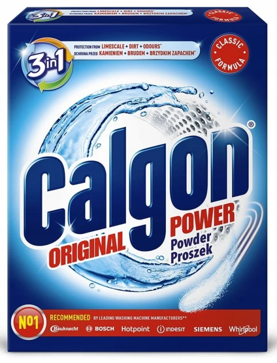 Calgon odkamieniacz do pralek proszek 500g dłuższe życie każdej pralki