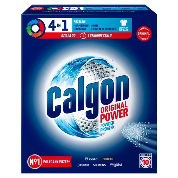 Calgon odkamieniacz do pralek proszek 500g dłuższe życie każdej pralki