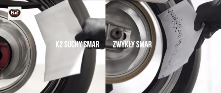 Suchy smar K2 Road Dry Lube do łańcucha 400ml motocykla roweru skutera