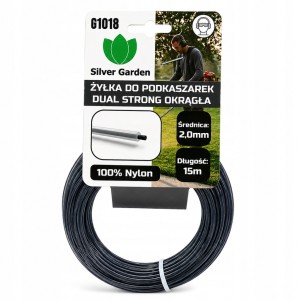 Żyłka do podkaszarek kosiarek 100% nylon 2 mm 15 metrów