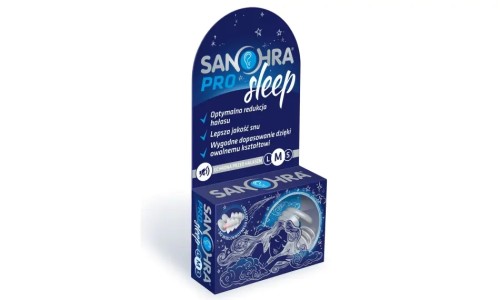 Zatyczki do uszu spania NA LEPSZY SEN SANOHRA Sleep Pro rozmiar. M