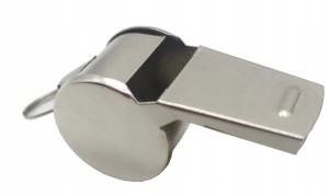 Gwizdek metalowy stalowy 4 cm z kółeczkiem sędziowski