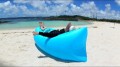NADMUCHIWANA ROZKŁADANA AIR SOFA LAZY BAG materac na powietrze plażę leżak