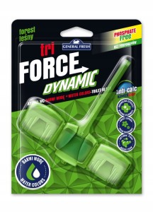 Zawieszka zapachowa barwiąca na muszlę WC General TRI-FORCE DYNAMIC leśny