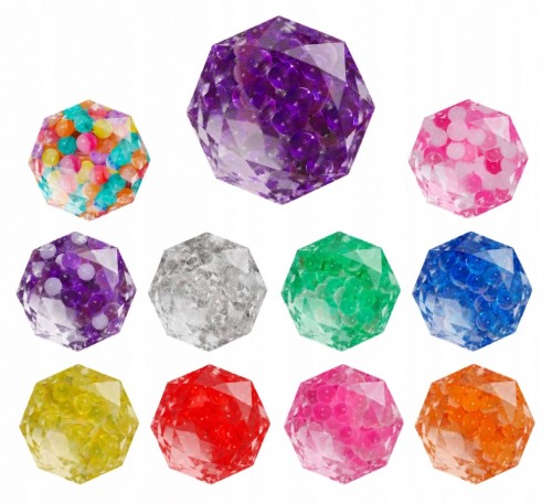 Zabawka antystresowa gniotek winogrono w siatce DIAMENT 5x4 cm