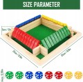 Gra logiczna dla dzieci drewniana kości plansza cyferki liczenie SHUT BOX XXL 22x22x3