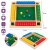 Gra logiczna dla dzieci drewniana kości plansza cyferki liczenie SHUT BOX XXL 22x22x3